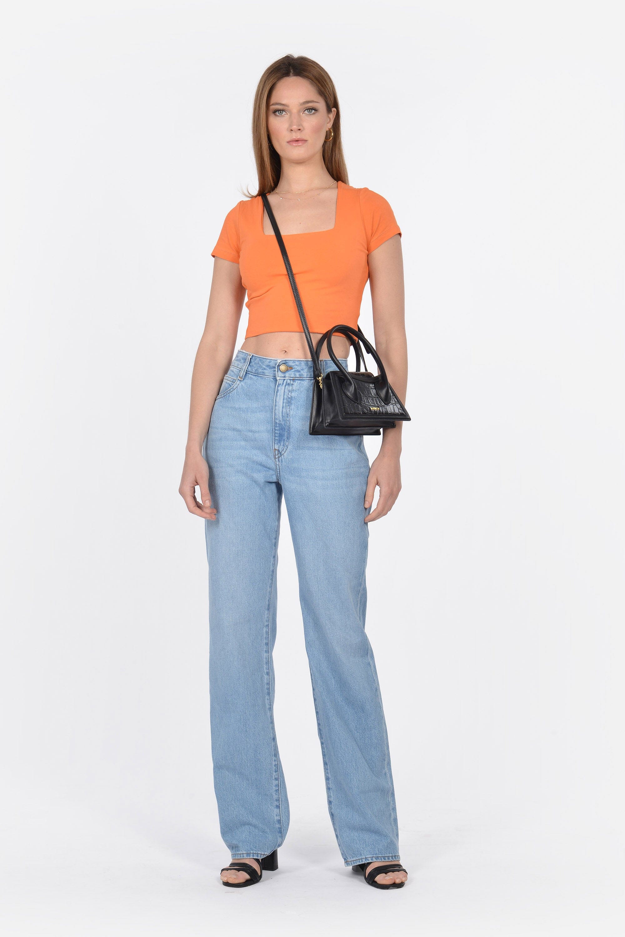 T-SHIRT CROP MARGAUX PAPAYE TEE SHIRT KOOKAI Mode Kookai