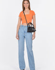 T-SHIRT CROP MARGAUX PAPAYE TEE SHIRT KOOKAI Mode Kookai