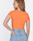 T-SHIRT CROP MARGAUX PAPAYE TEE SHIRT KOOKAI Mode Kookai
