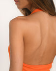 T-SHIRT DOS NU - ALICE - ORANGE TEE SHIRT KOOKAI Mode Kookai