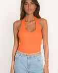 T-SHIRT DOS NU - ALICE - ORANGE TEE SHIRT KOOKAI Mode Kookai