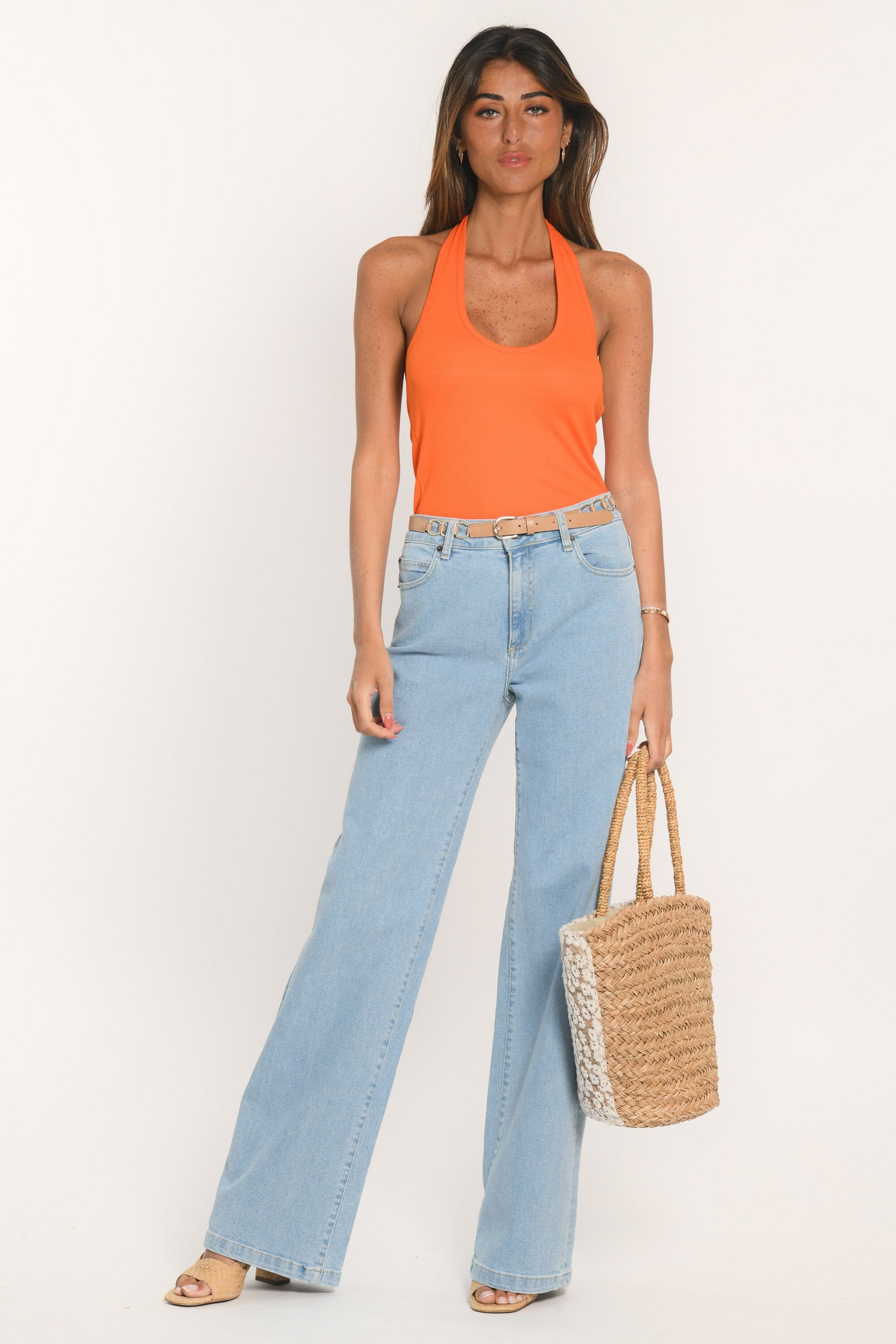 T-SHIRT DOS NU - ALICE - ORANGE TEE SHIRT KOOKAI Mode Kookai