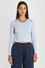 T-SHIRT FINES COTES COL ROND JANETTE CIEL TEE SHIRT KOOKAI Mode Kookai
