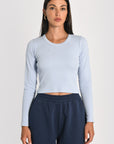 T-SHIRT FINES COTES COL ROND JANETTE CIEL TEE SHIRT KOOKAI Mode Kookai