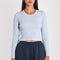 T-SHIRT FINES COTES COL ROND JANETTE CIEL TEE SHIRT KOOKAI Mode Kookai