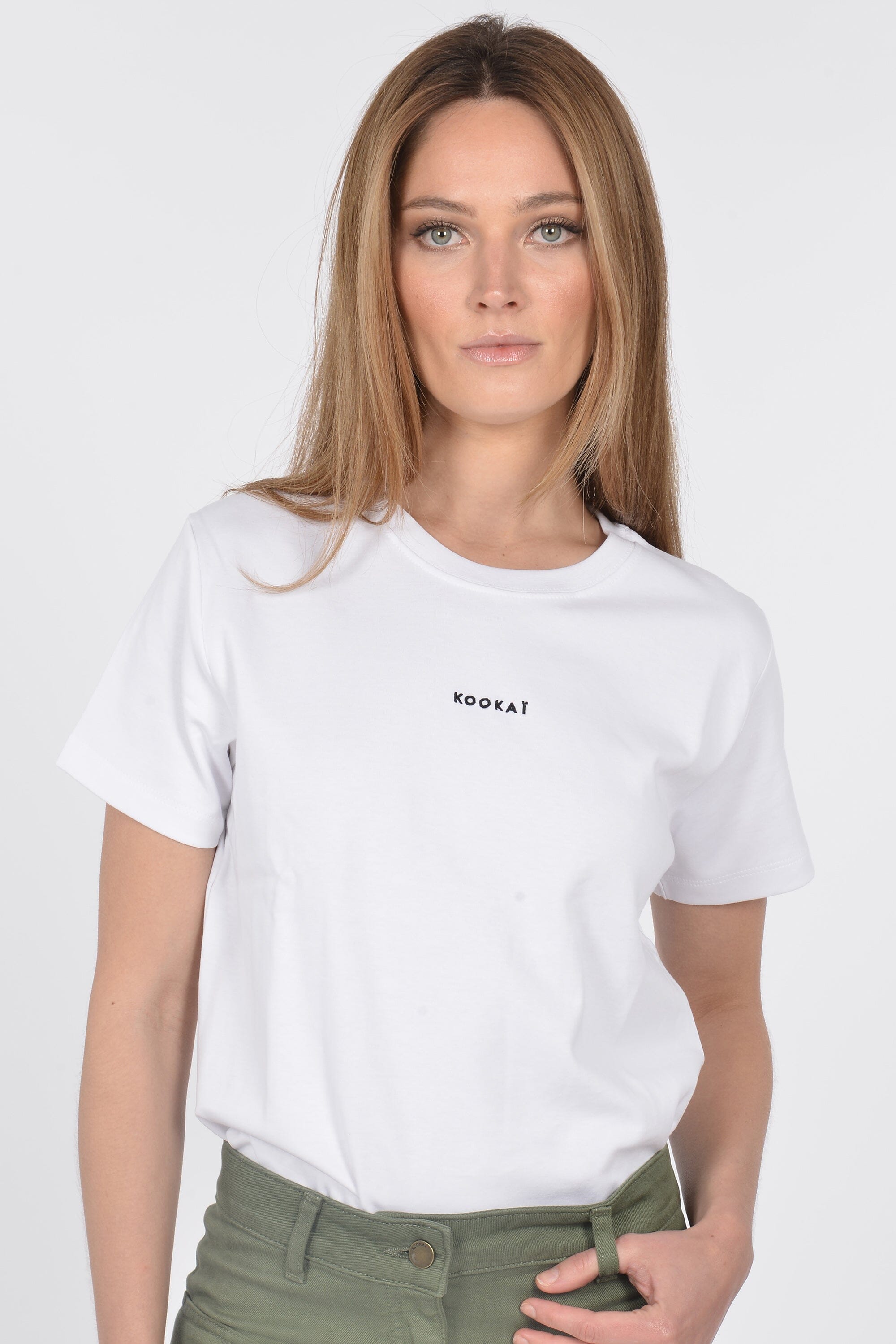 T-SHIRT LOGO BLANC TEE SHIRT KOOKAI Mode Kookai