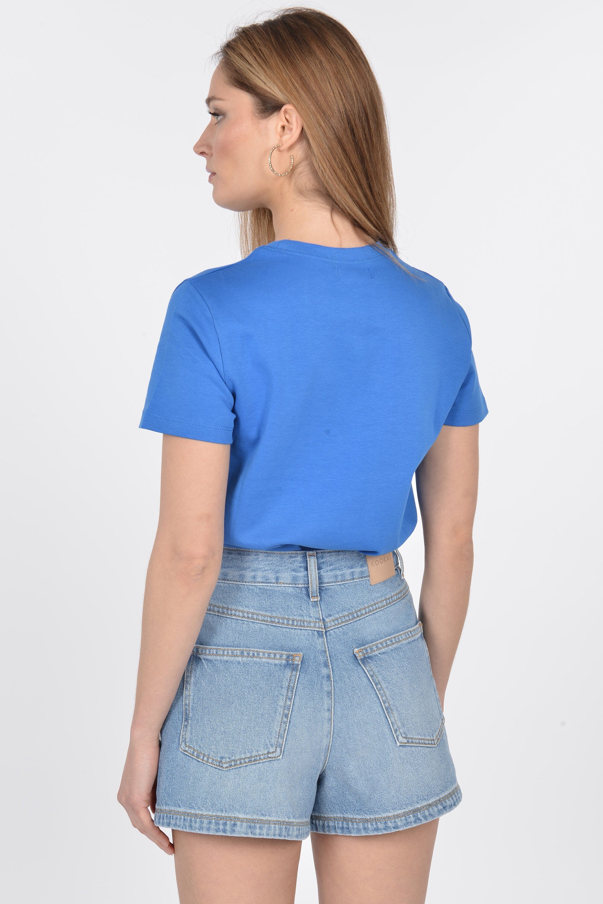 T-SHIRT LOGO CYAN TEE SHIRT KOOKAI Mode Kookai