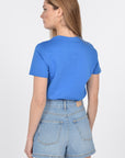 T-SHIRT LOGO CYAN TEE SHIRT KOOKAI Mode Kookai