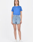 T-SHIRT LOGO CYAN TEE SHIRT KOOKAI Mode Kookai
