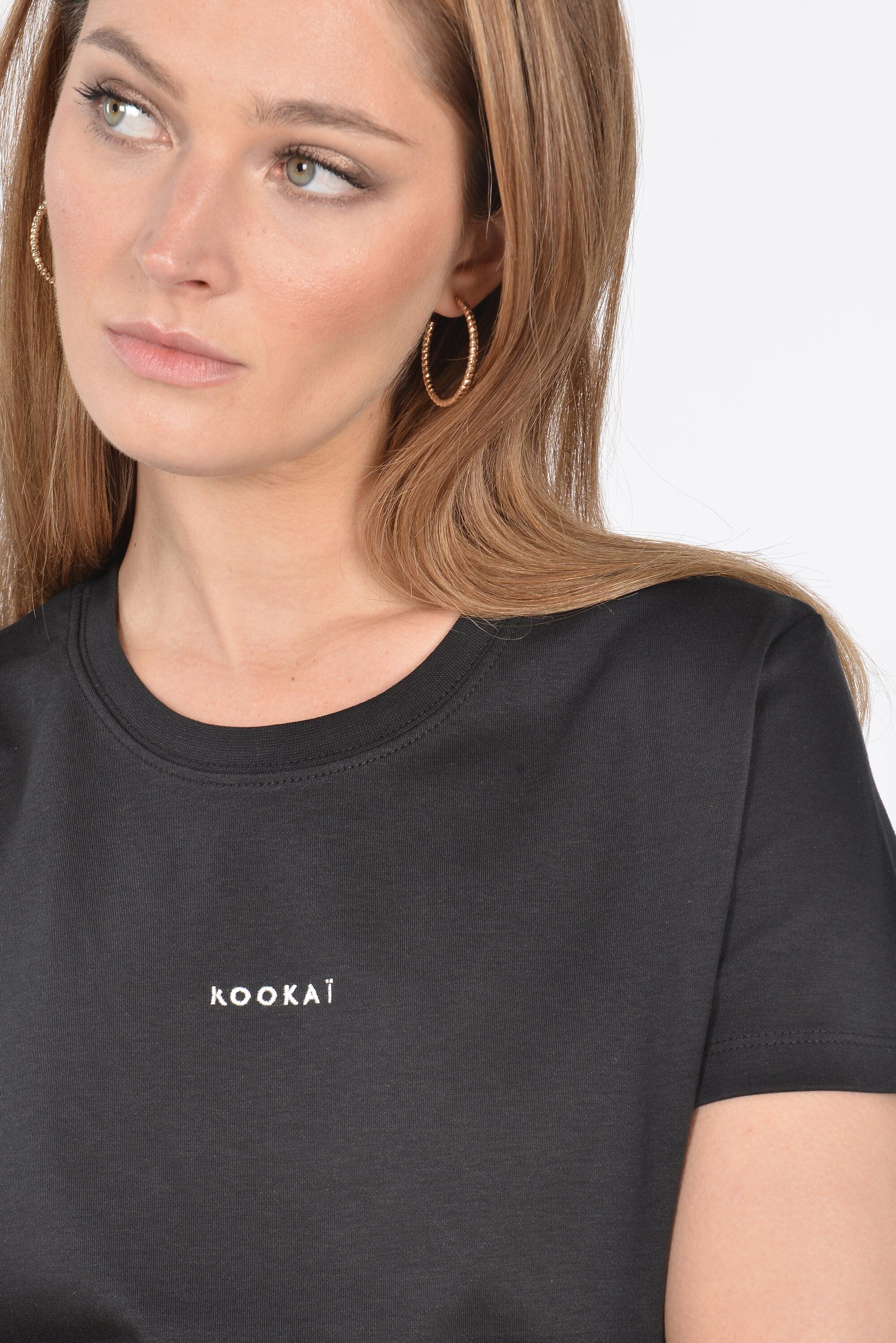 T-SHIRT LOGO NOIR TEE SHIRT KOOKAI Mode Kookai