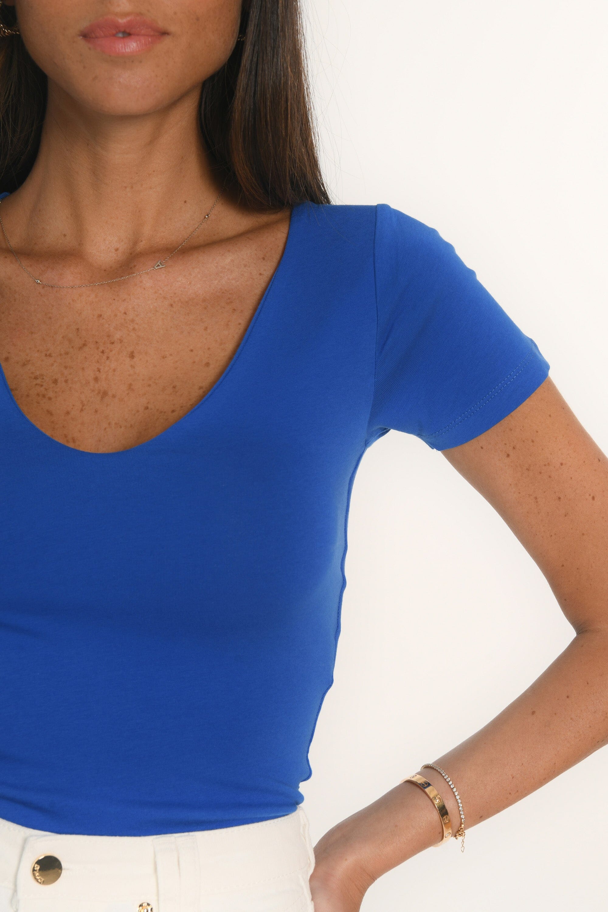 T-SHIRT - MATHILDA - INDIGO TEE SHIRT KOOKAI Mode Kookai