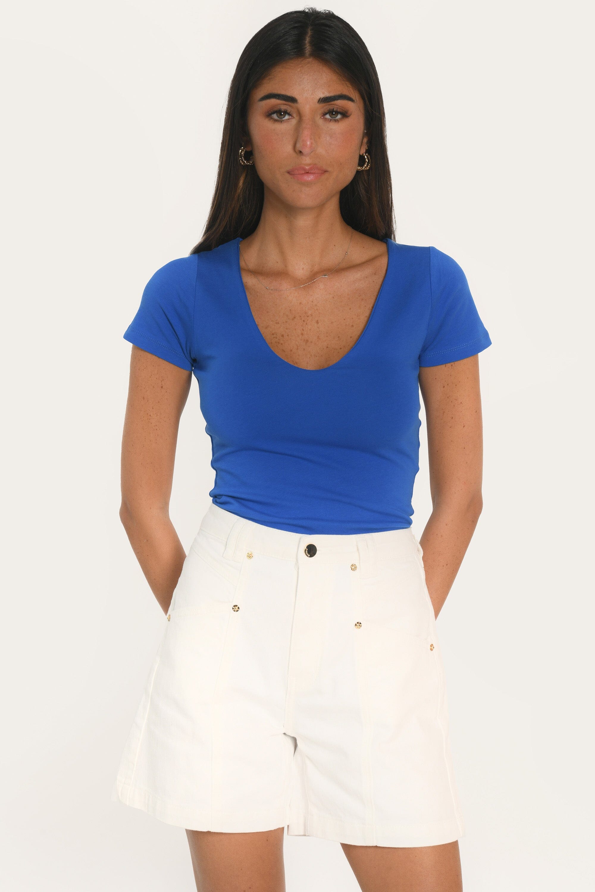 T-SHIRT - MATHILDA - INDIGO TEE SHIRT KOOKAI Mode Kookai