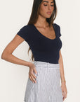 T-SHIRT - MATHILDA - NAVY TEE SHIRT KOOKAI Mode Kookai