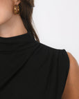T-SHIRT SANS MANCHE - BASSA - NOIR TEE SHIRT NEW KOOKAI Mode Kookai