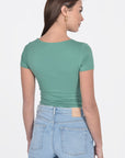 T-SHIRT V ARRONDI MATHILDA EMERAUDE TEE SHIRT KOOKAI Mode Kookai