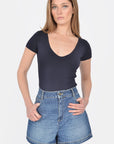 T-SHIRT V ARRONDI MATHILDA MARINE TEE SHIRT KOOKAI Mode Kookai