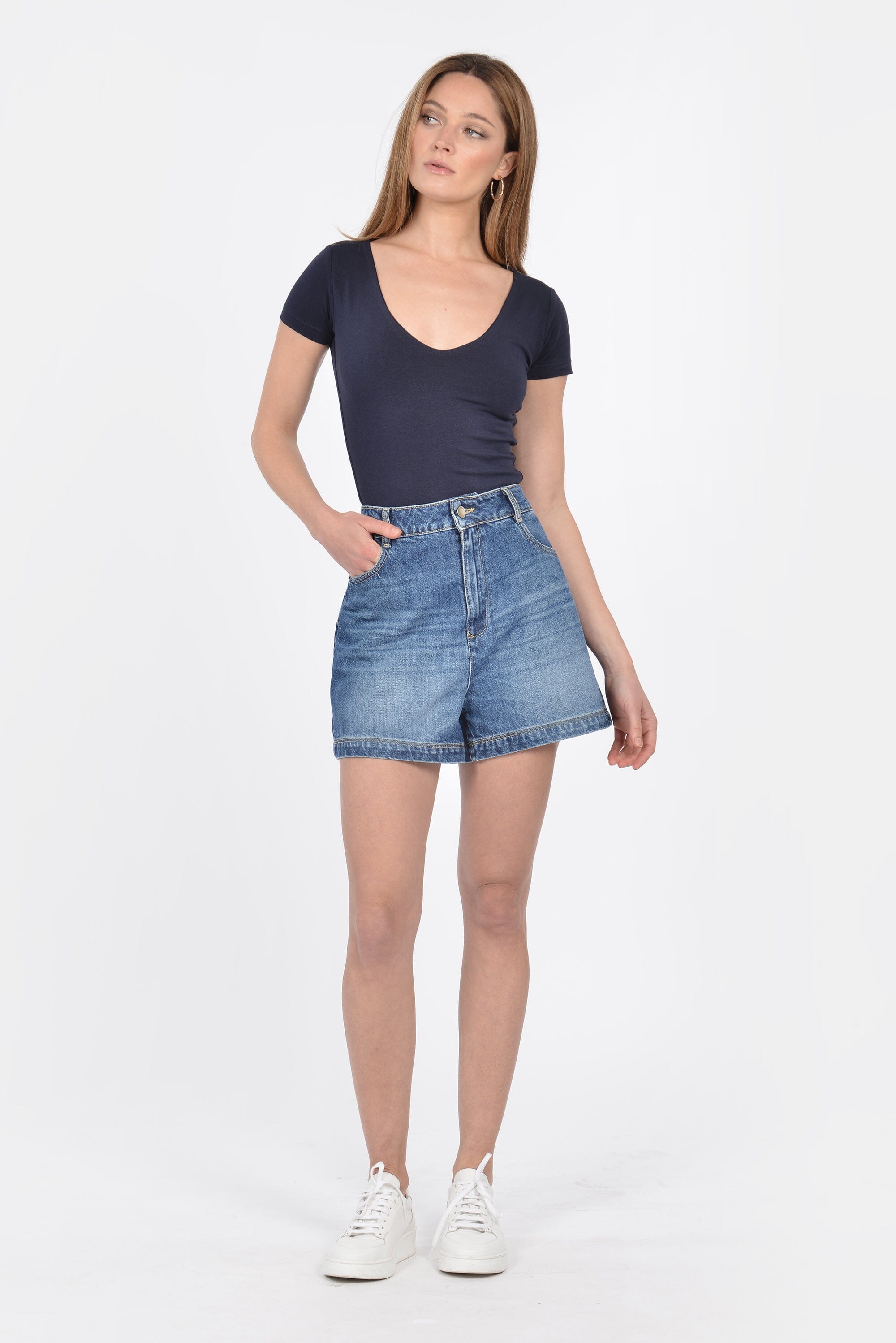 T-SHIRT V ARRONDI MATHILDA MARINE TEE SHIRT KOOKAI Mode Kookai