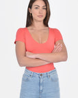 T-SHIRT V ARRONDI MATHILDA STRAWBERRY TEE SHIRT KOOKAI Mode Kookai