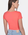 T-SHIRT V ARRONDI MATHILDA STRAWBERRY TEE SHIRT KOOKAI Mode Kookai