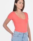 T-SHIRT V ARRONDI MATHILDA STRAWBERRY TEE SHIRT KOOKAI Mode Kookai