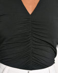 T-SHIRT V FRONCES BEA NOIR TEE SHIRT NEW KOOKAI Mode Kookai