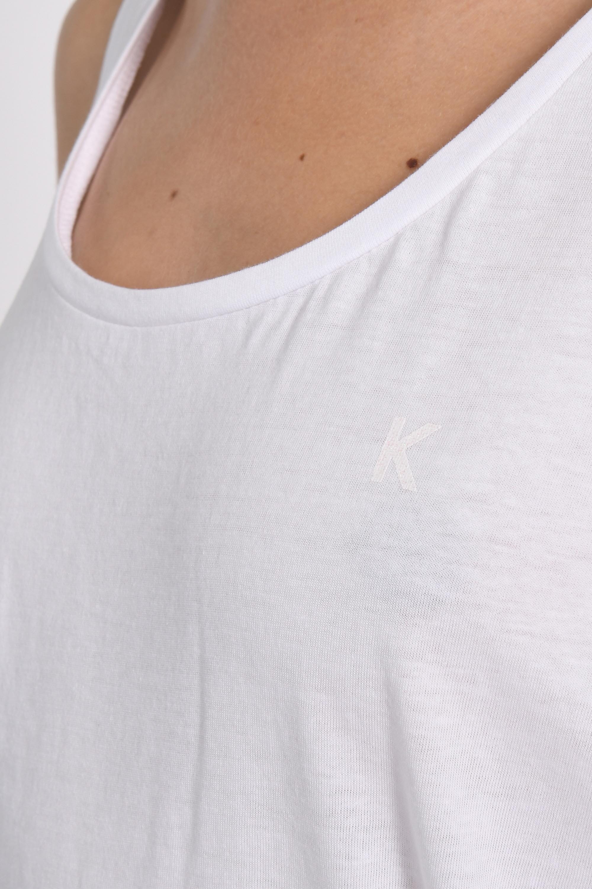 TANK TOP "K" MIA WHITE TEE SHIRT KOOKAI Mode Kookai