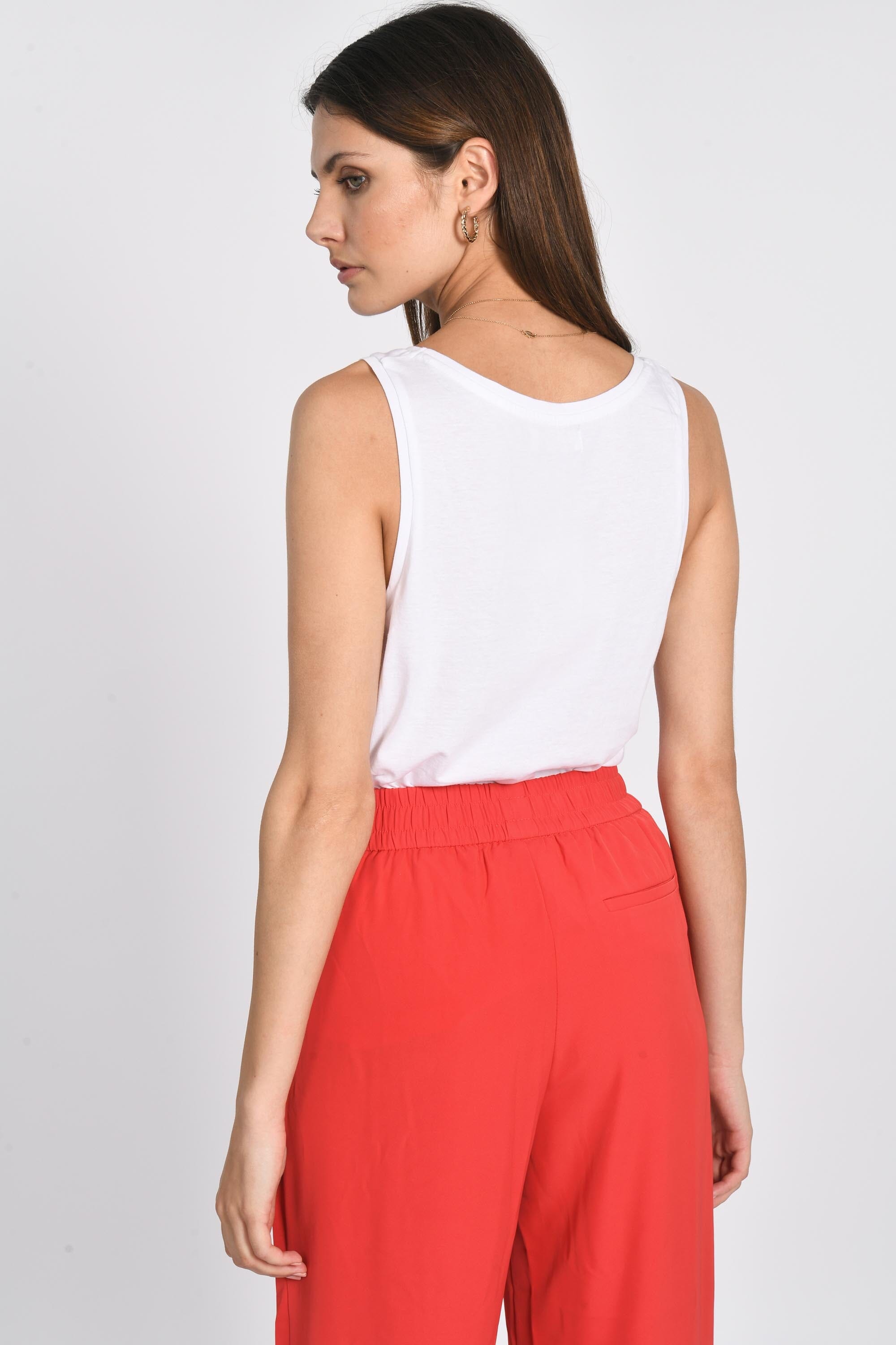 TANK TOP "K" MIA WHITE TEE SHIRT KOOKAI Mode Kookai