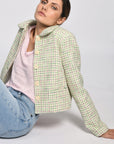 TEE COL V 100% LIN LOUISE ROSE TEE SHIRT KOOKAI Mode Kookai