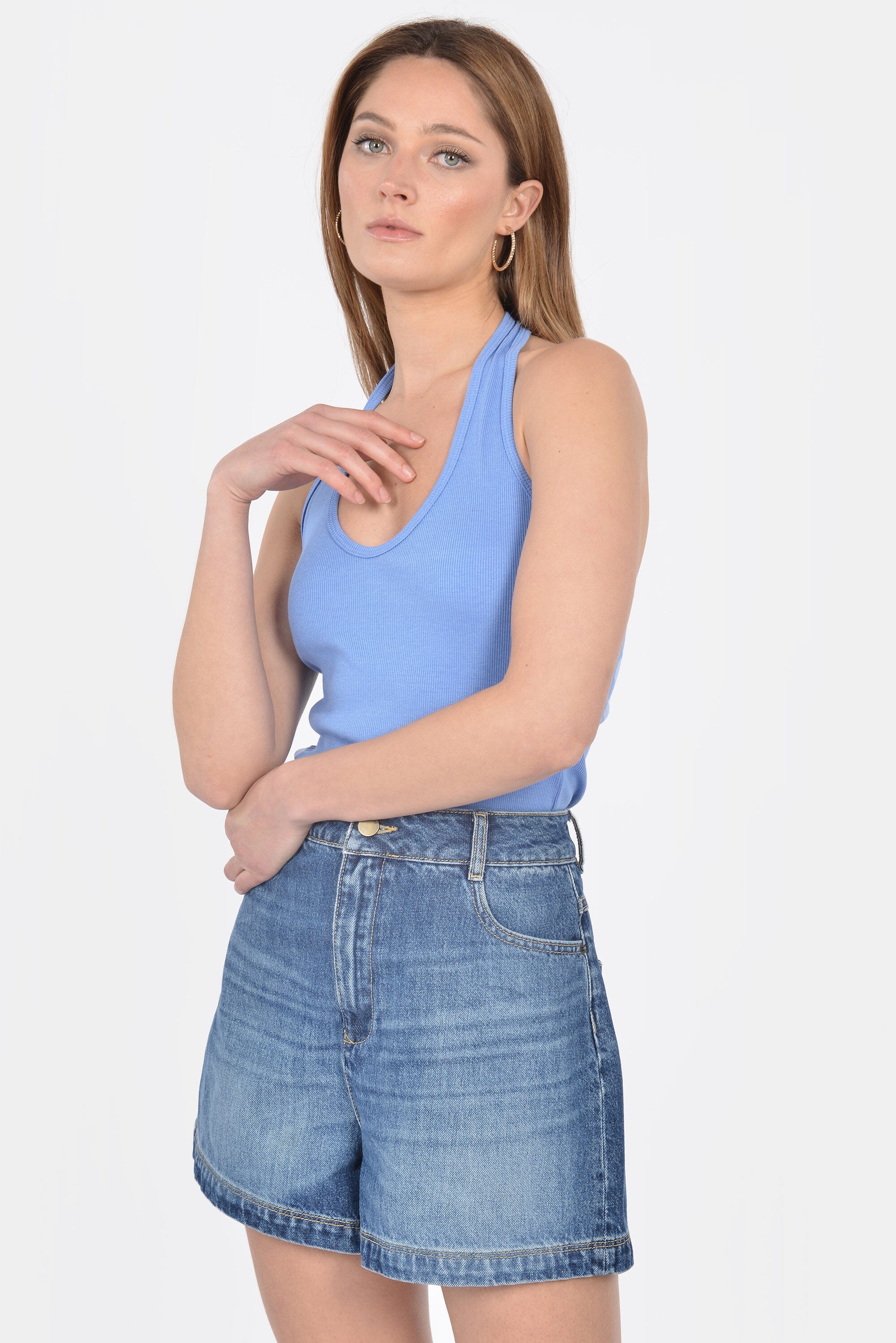 TEE DOS NU ALICE HYDRANGEA BLUE TEE SHIRT KOOKAI Mode Kookai