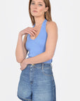 TEE DOS NU ALICE HYDRANGEA BLUE TEE SHIRT KOOKAI Mode Kookai