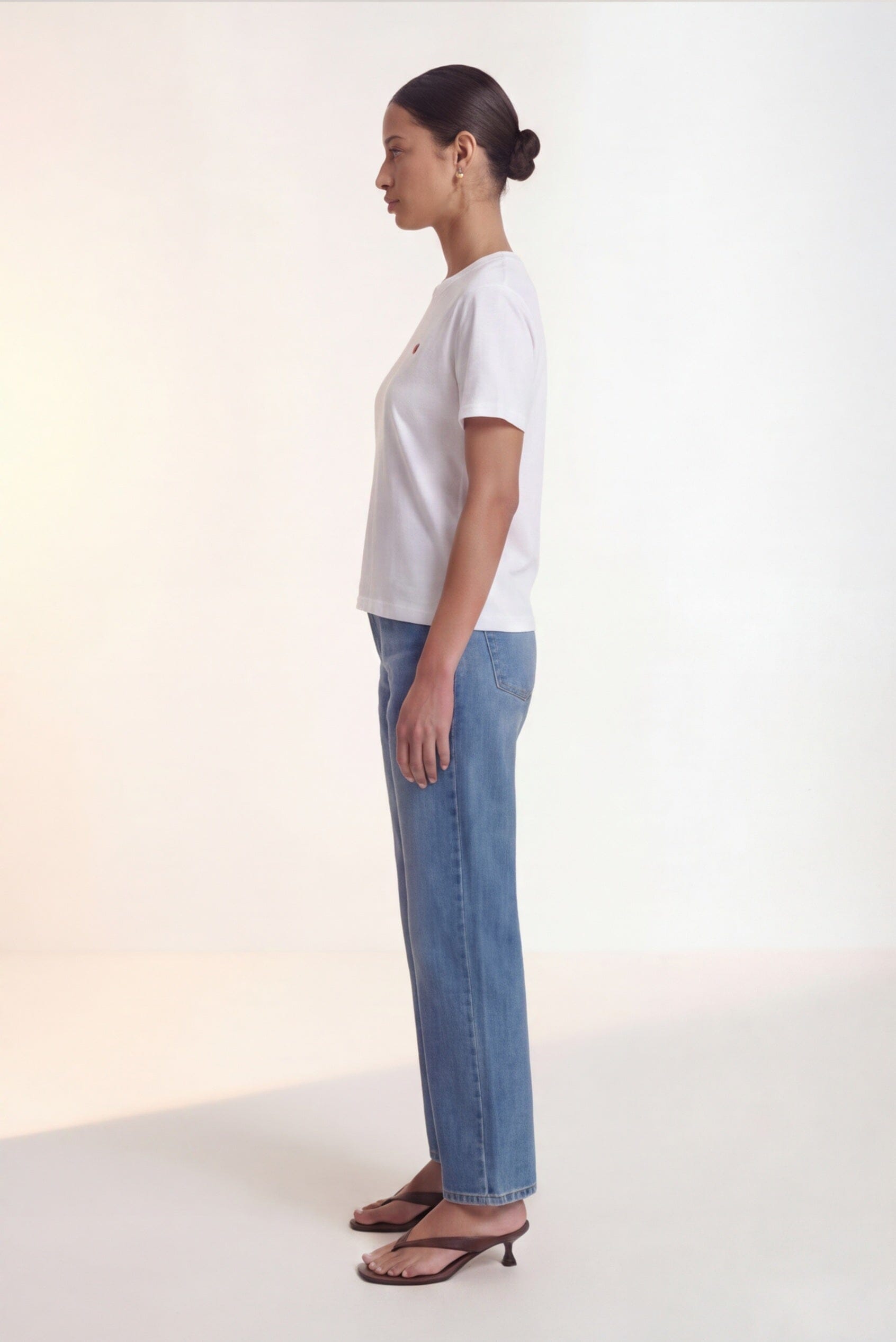 TEE-SHIRT 100% COTON - COEUR - BLANC TEE SHIRT NEW KOOKAI Mode Kookai