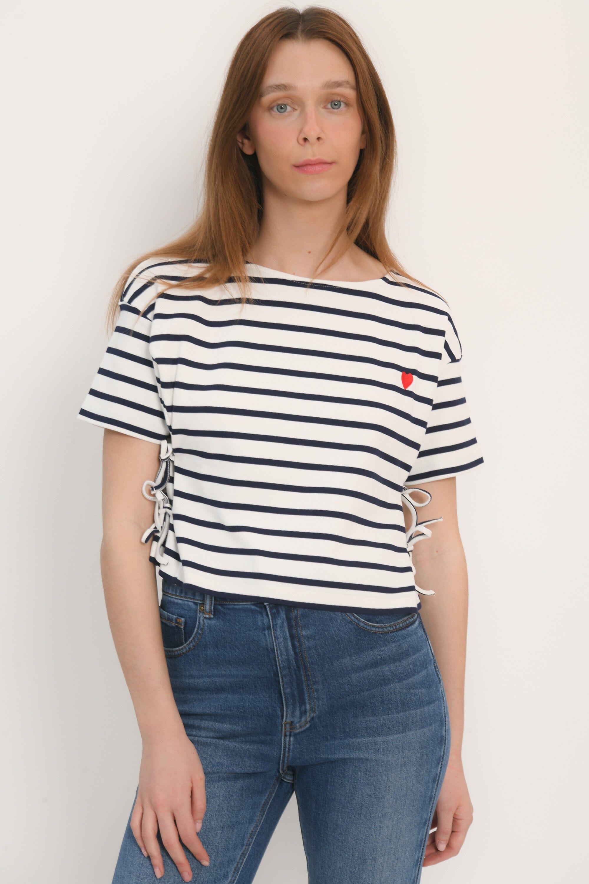 TEE-SHIRT - ANDI - ÉCRU/NAVY TEE SHIRT KOOKAI Mode Kookai