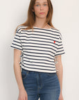 TEE-SHIRT - ANDI - ÉCRU/NAVY TEE SHIRT KOOKAI Mode Kookai