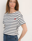 TEE-SHIRT - ANDI - ÉCRU/NAVY TEE SHIRT KOOKAI Mode Kookai
