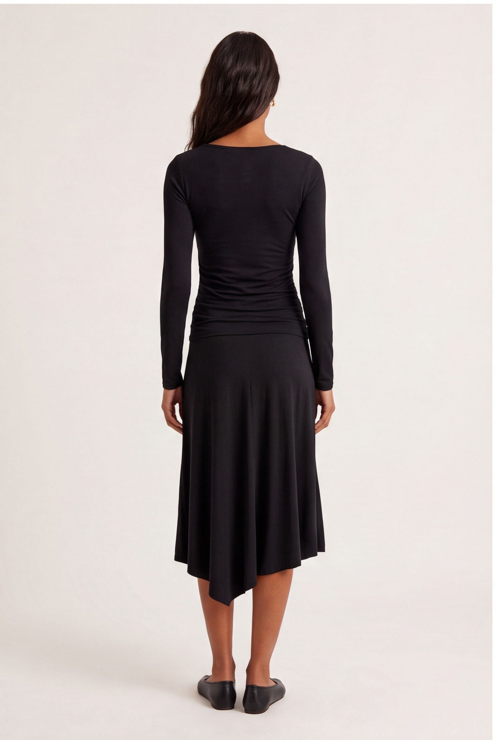 TEE-SHIRT ASYMETRIQUE - CLAREN - NOIR TEE SHIRT NEW KOOKAI Mode Kookai