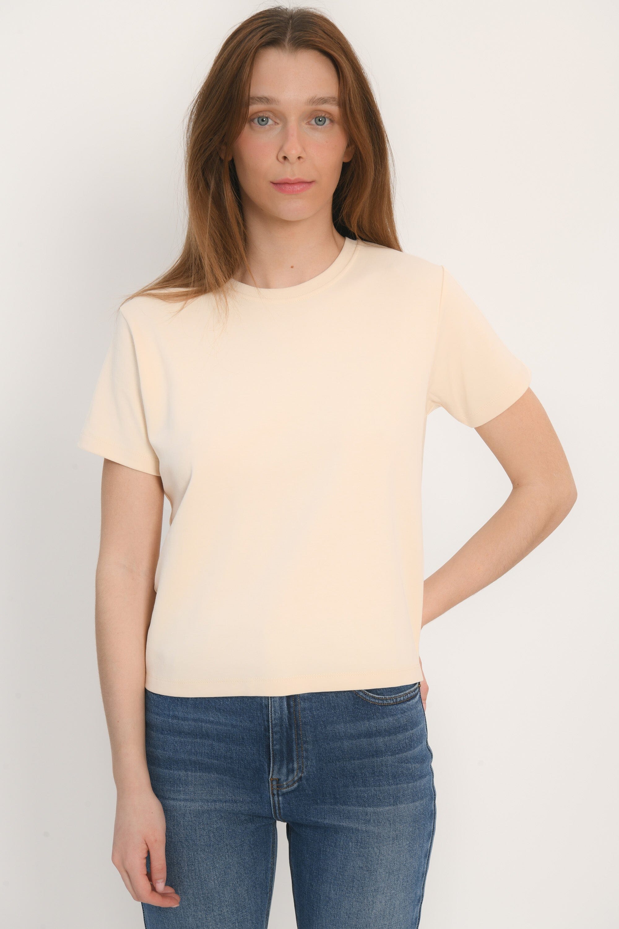 TEE SHIRT BOUTONS - AMBRE - CREME TEE SHIRT KOOKAI Mode Kookai