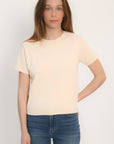 TEE SHIRT BOUTONS - AMBRE - CREME TEE SHIRT KOOKAI Mode Kookai