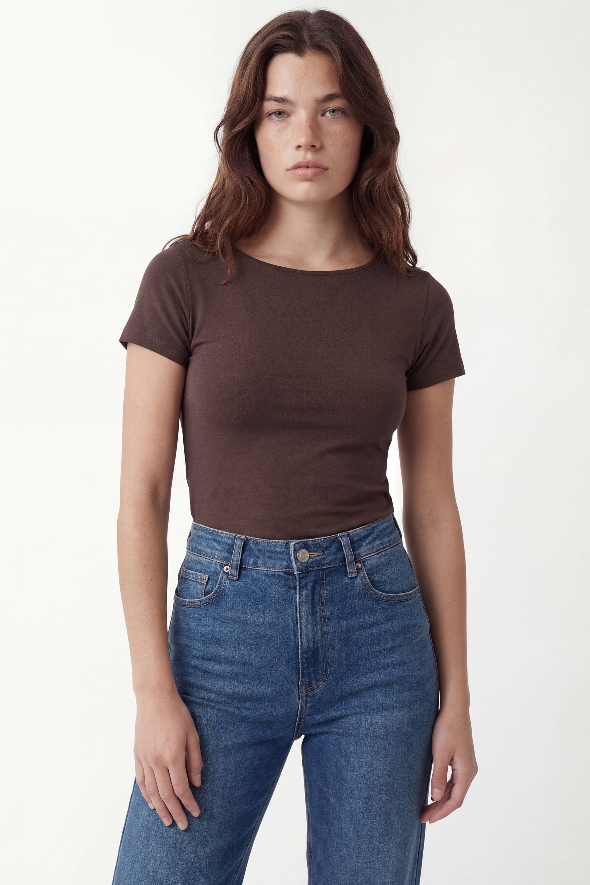 TEE SHIRT - CAPRICE - ESPRESSO TEE SHIRT NEW KOOKAI Mode Kookai