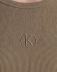 TEE SHIRT - CARISSA - OLIVE TEE SHIRT NEW KOOKAI Mode Kookai