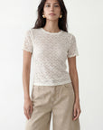 TEE SHIRT - CATE - ECRU TEE SHIRT NEW KOOKAI Mode Kookai