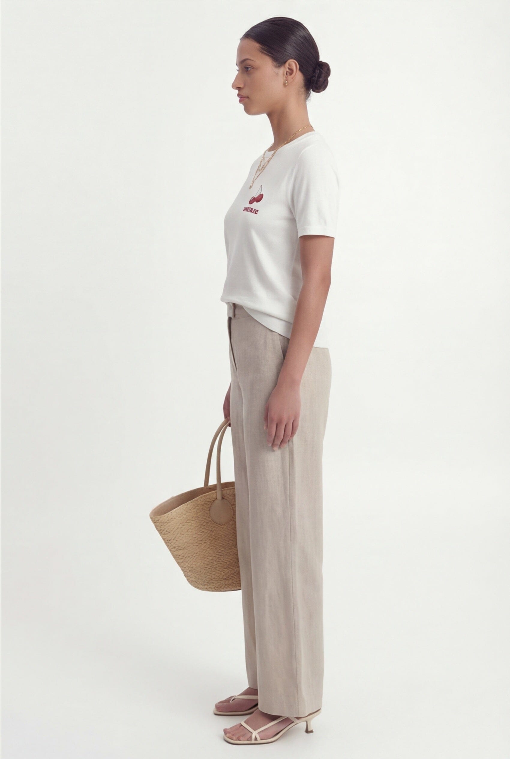 TEE-SHIRT - CHERIE - ECRU TEE SHIRT NEW KOOKAI Mode Kookai