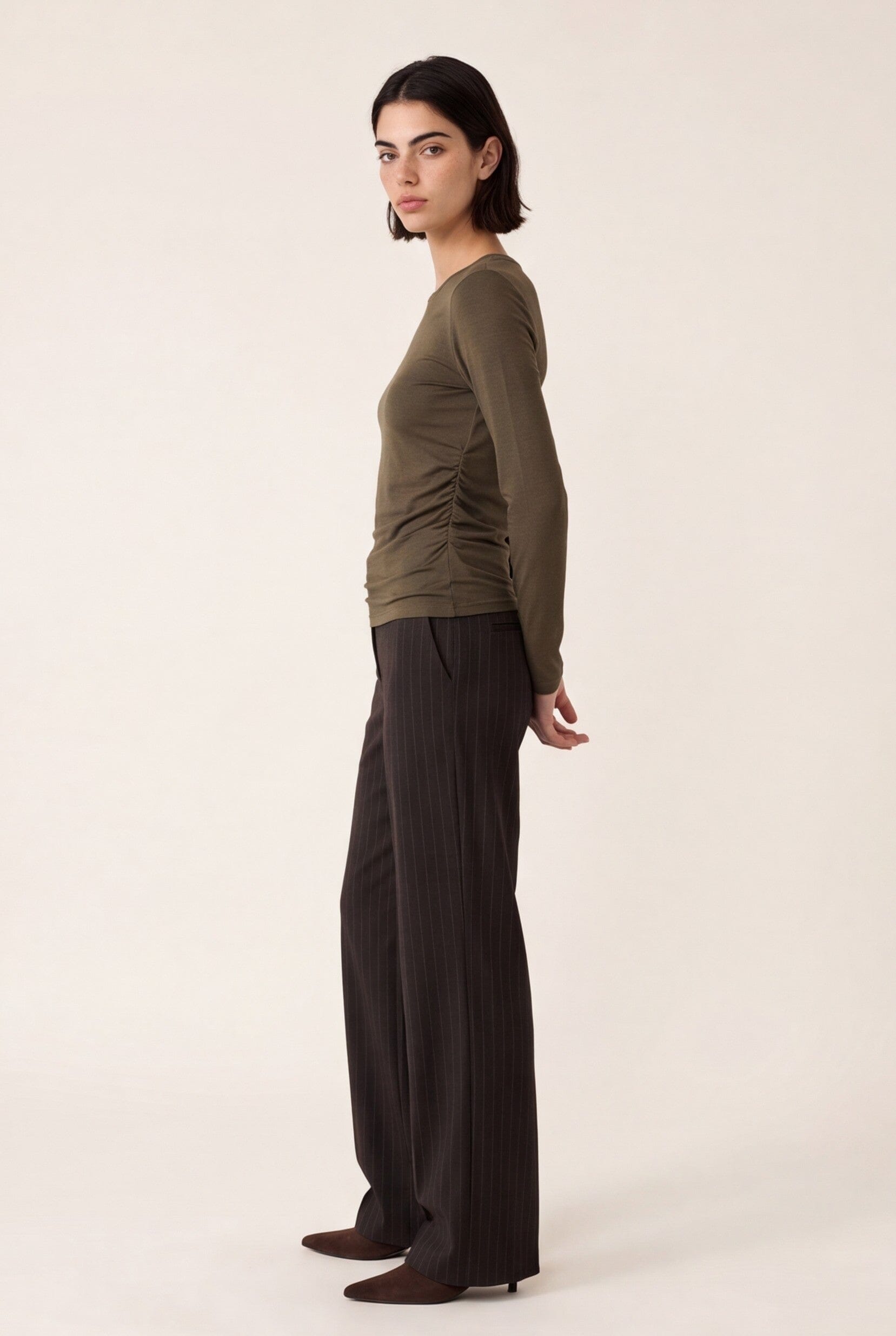 TEE-SHIRT - CLAREN - KHAKI TEE SHIRT NEW KOOKAI Mode Kookai