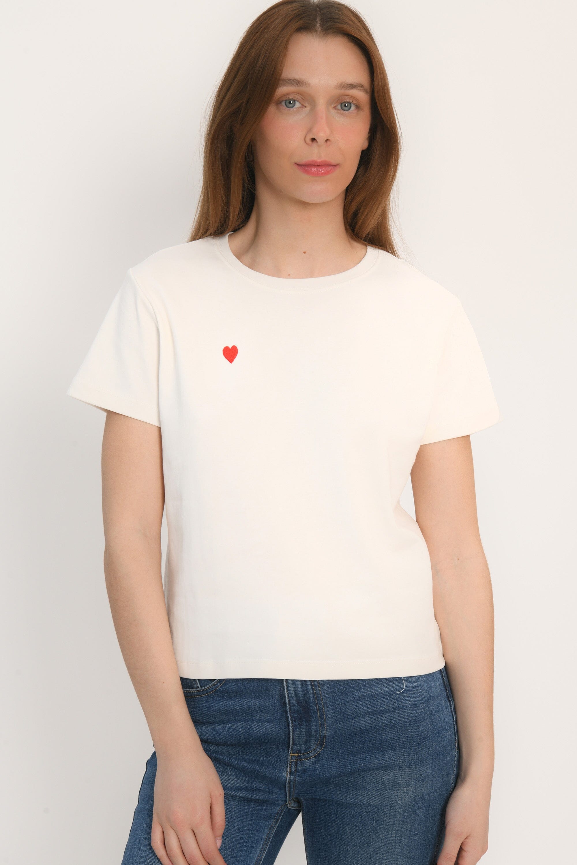 TEE SHIRT - COEUR - BLANC TEE SHIRT KOOKAI Mode Kookai
