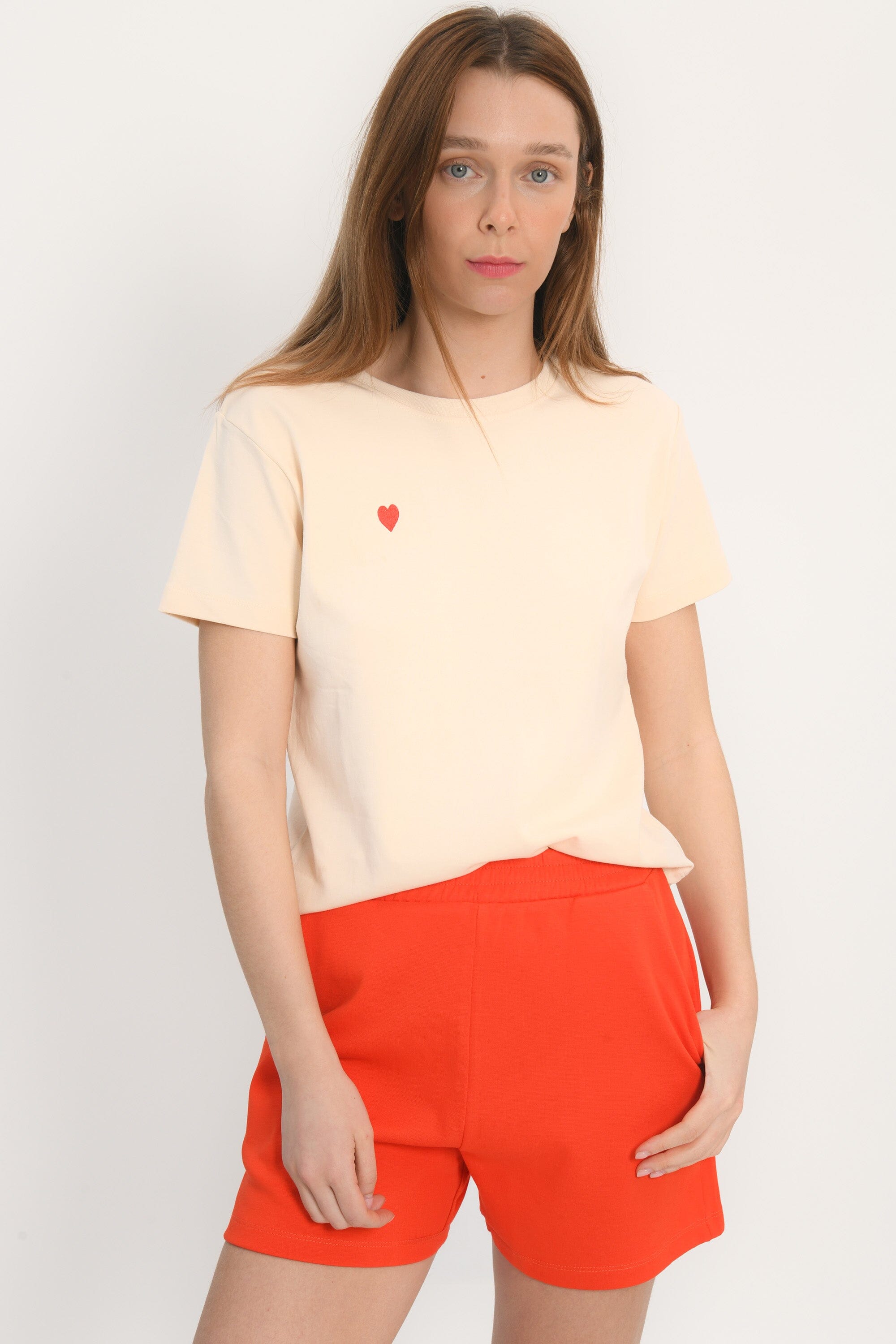 TEE SHIRT - COEUR - CREME TEE SHIRT KOOKAI Mode Kookai