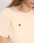 TEE SHIRT - COEUR - CREME TEE SHIRT KOOKAI Mode Kookai