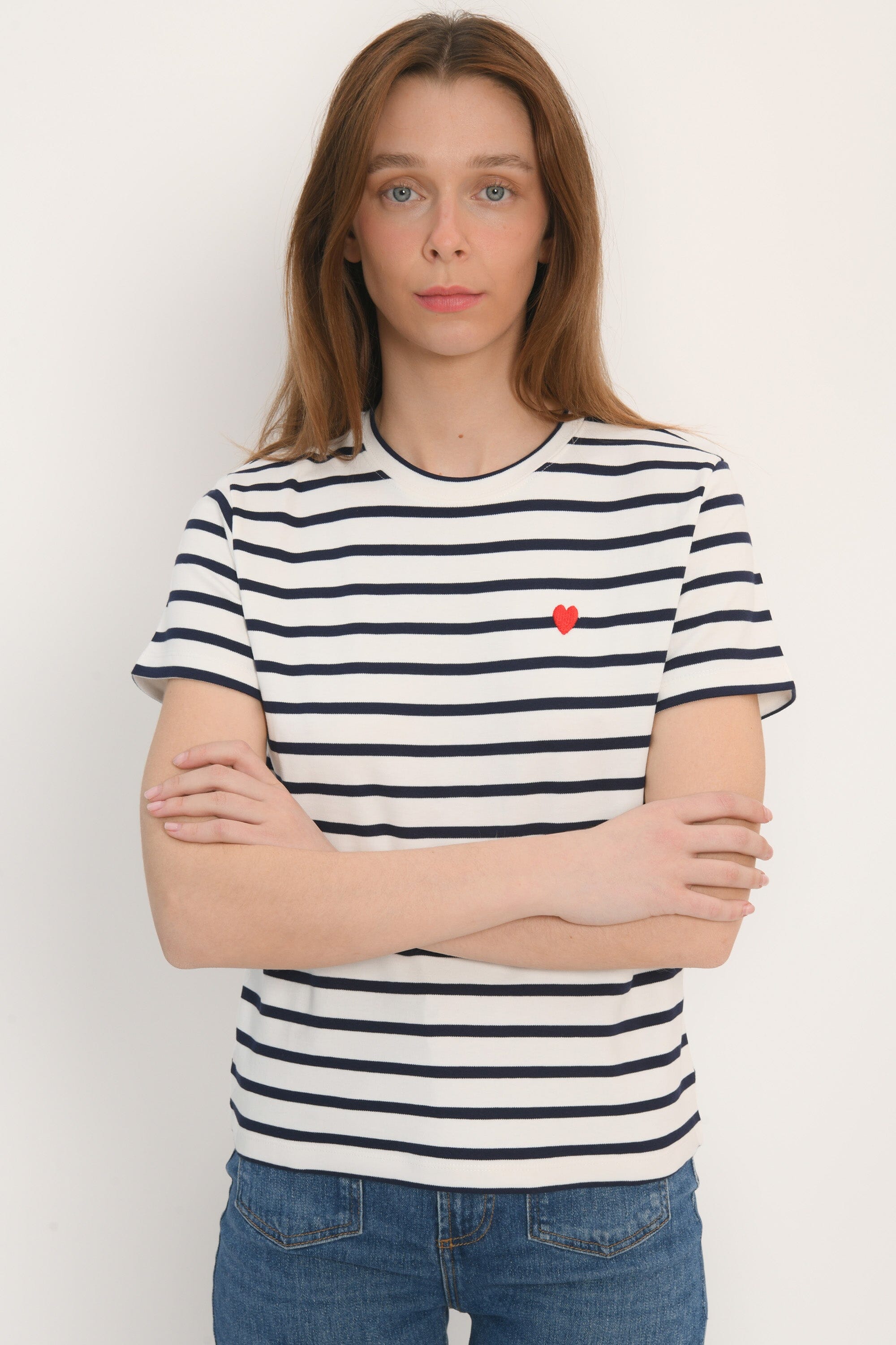 TEE SHIRT COEUR - MARINIER - ÉCRU/NAVY TEE SHIRT KOOKAI Mode Kookai
