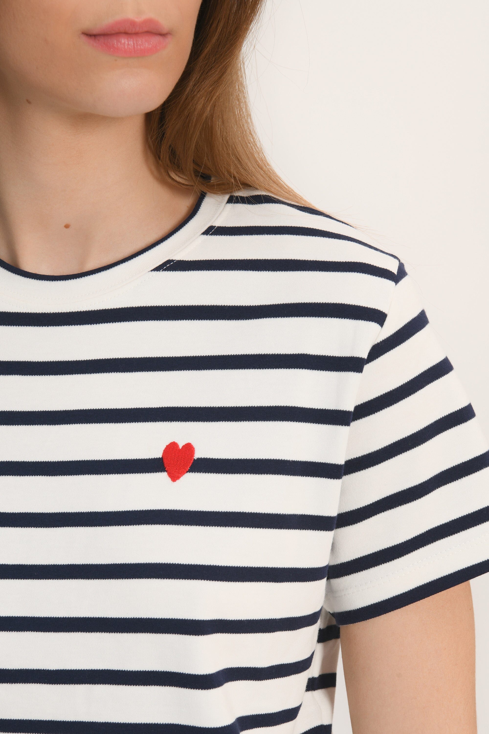TEE SHIRT COEUR - MARINIER - ÉCRU/NAVY TEE SHIRT KOOKAI Mode Kookai