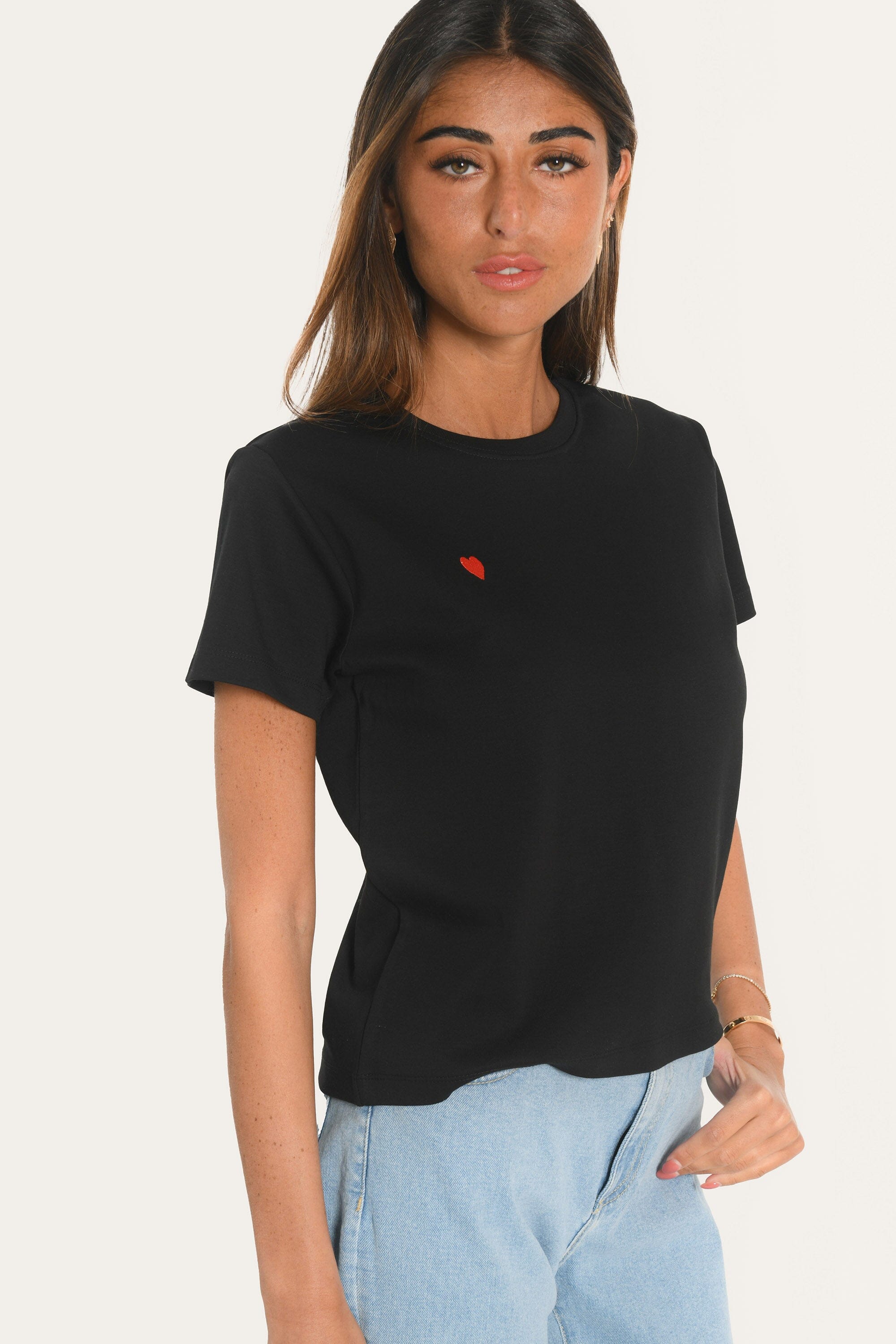 TEE SHIRT - COEUR - NOIR TEE SHIRT KOOKAI Mode Kookai
