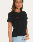 TEE SHIRT - COEUR - NOIR TEE SHIRT KOOKAI Mode Kookai