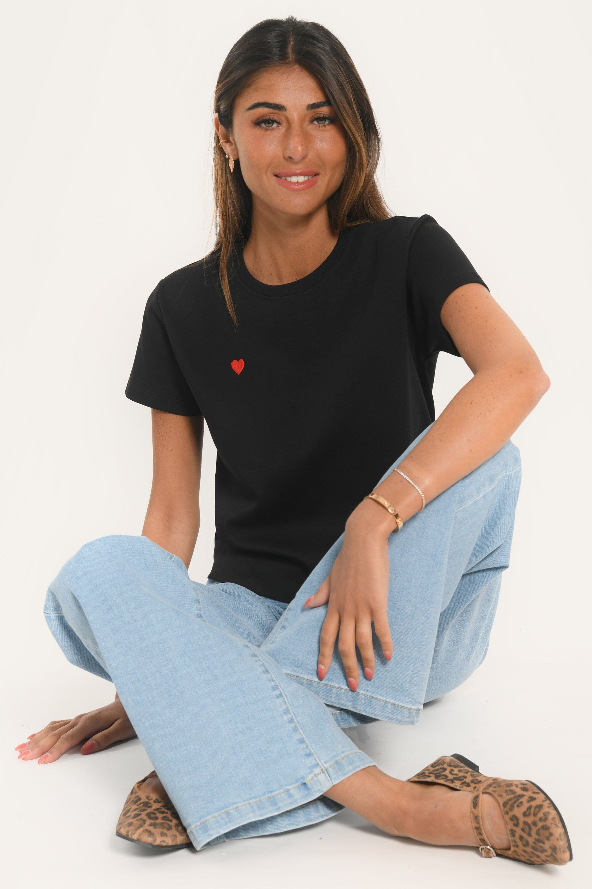TEE SHIRT - COEUR - NOIR TEE SHIRT KOOKAI Mode Kookai